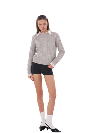 CLASSIC CABLE KNIT CREWNECK JUMPER