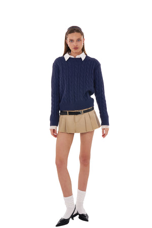 CLASSIC CABLE KNIT CREWNECK JUMPER