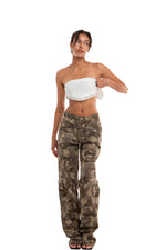 CAMOUFLAGE PRINT  ZIP-OFF CONVERTIBLE CARGO PANTS