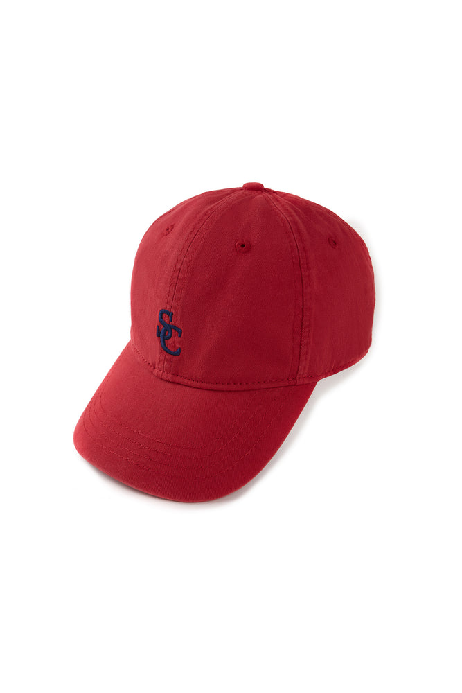 EMBROIDERED LOGO COTTON TWILL CAP