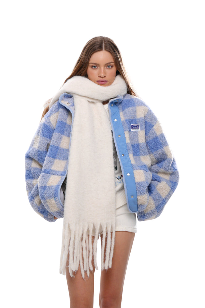DOUBLE-LAYER SHERPA PUFFER JACKET