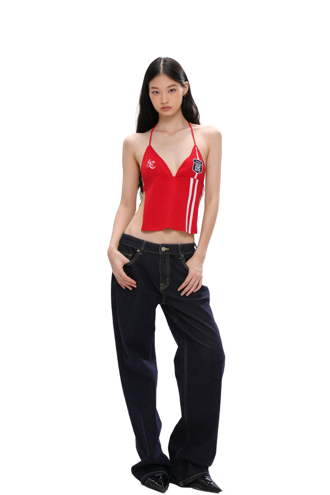 ATHLETIC HALTER NECK TOP