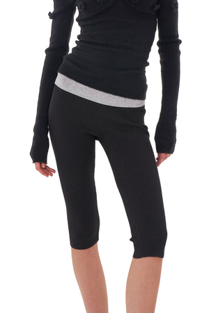 KNIT PEDAL PUSHER LEGGING