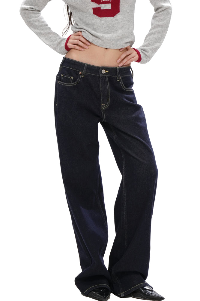 MID-RISE STRAIGHT LOOSE JEAN