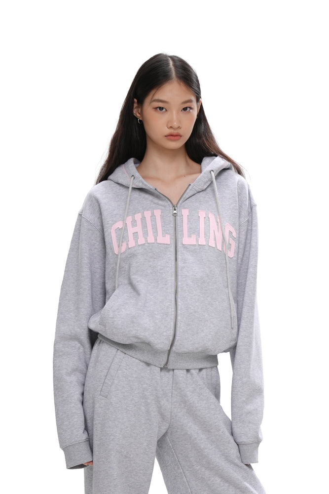 VARSITY LOGO ZIP-UP HOODIE & SWEATPANT