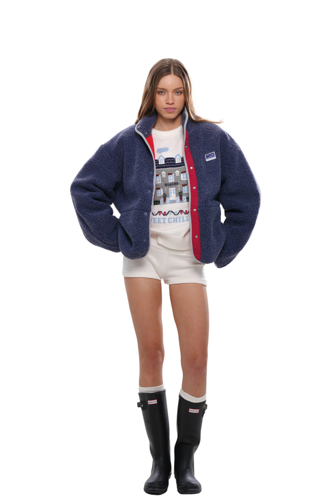 DOUBLE-LAYER SHERPA PUFFER JACKET