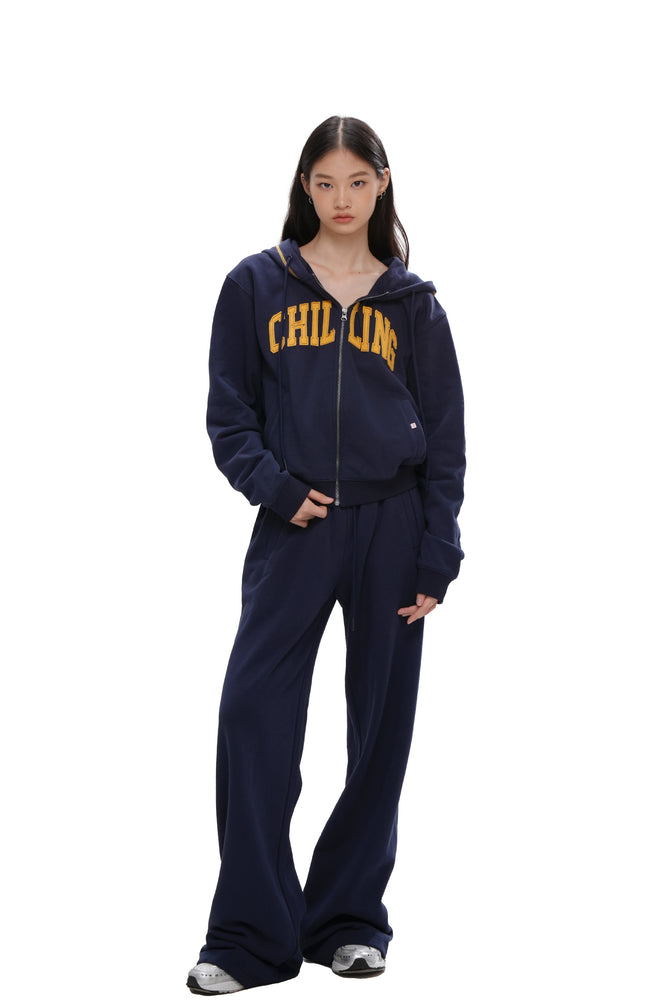 VARSITY LOGO ZIP-UP HOODIE & SWEATPANT
