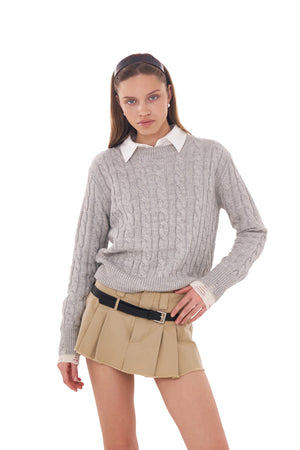 CARGO PLEATED MINI SKORT