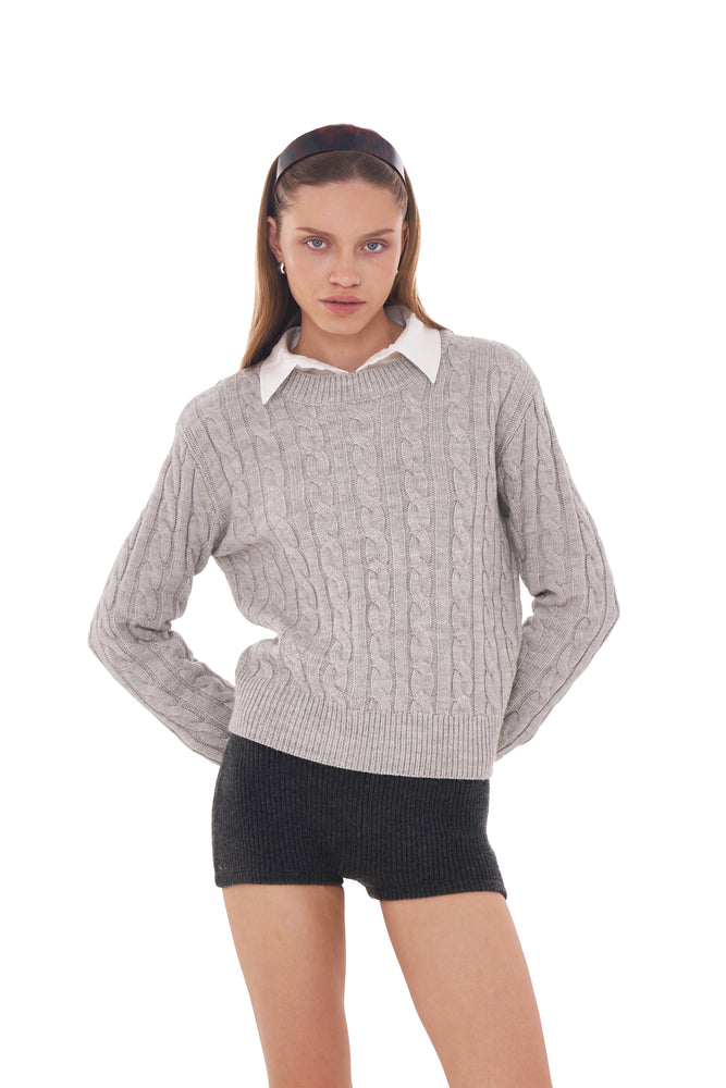 CLASSIC CABLE KNIT CREWNECK JUMPER