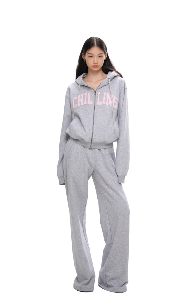 VARSITY LOGO ZIP-UP HOODIE & SWEATPANT