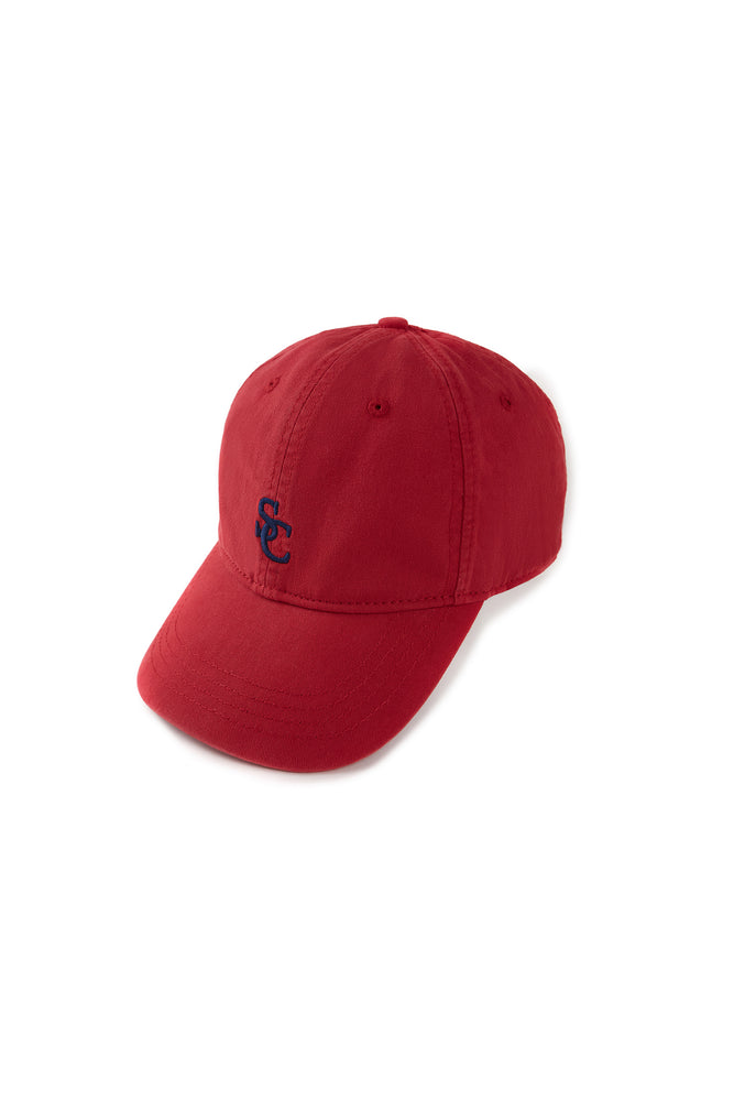 EMBROIDERED LOGO COTTON TWILL CAP