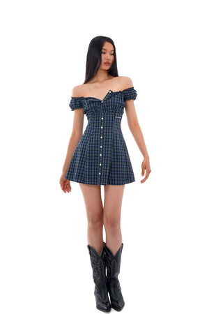OFF SOULDER MINI DRESS WITH PRINCESS CUT Sweet Chilling OFF SOULDER MINI DRESS WITH PRINCESS CUT Sweet Chilling