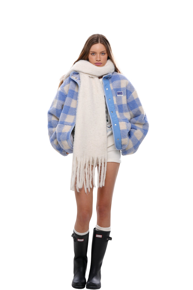 DOUBLE-LAYER SHERPA PUFFER JACKET