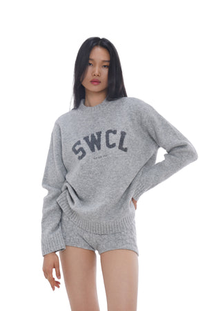 LOGO WOOL-BLEND PULLOVER SWEATER & PANTS & KNIT SHORTS