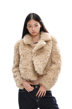 CROPPED FAUX FUR COAT – Sweet Chilling
