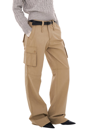 WIDE LEG POCKET CARGO PANTS