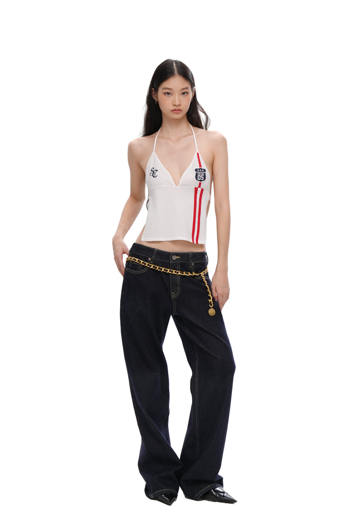 ATHLETIC HALTER NECK TOP