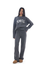 LOGO WOOL-BLEND PULLOVER SWEATER & PANTS & KNIT SHORTS