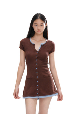 THE LAYERED LOOK KNIT DRESS & SHORTS – Sweet Chilling