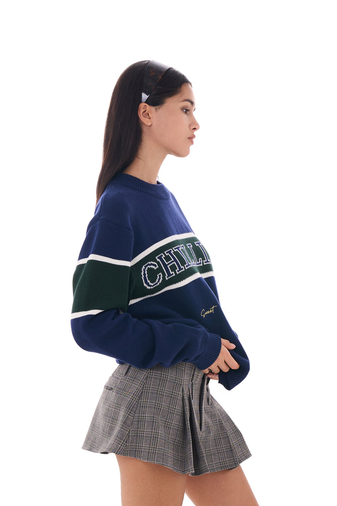 CLASSIC VERSITY  PULL OVER SWEATER