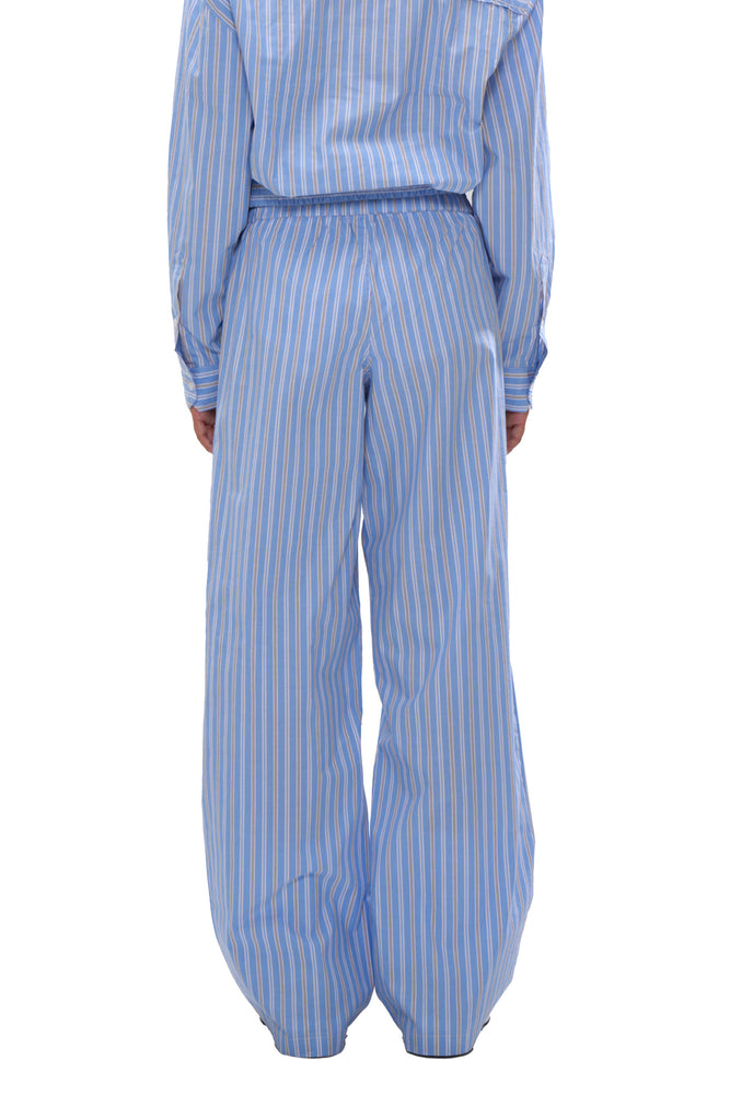 STRIPED SHIRT JACKET & WIDE LEG PANTS & SHORT