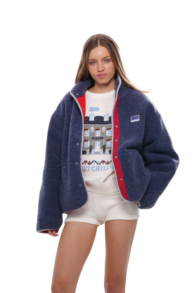 DOUBLE-LAYER SHERPA PUFFER JACKET
