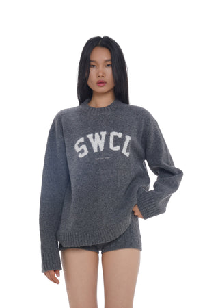 LOGO WOOL-BLEND PULLOVER SWEATER & PANTS & KNIT SHORTS