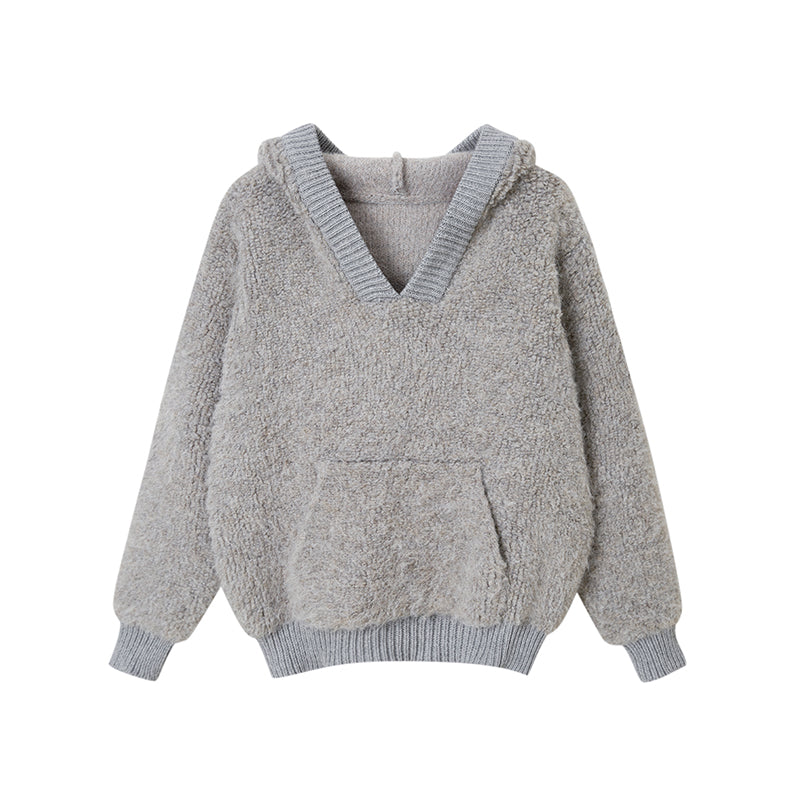 CIRCLE FLEECE FUZZY SWEATER  & CIRCLE FLEECE FUZZY SHORTS