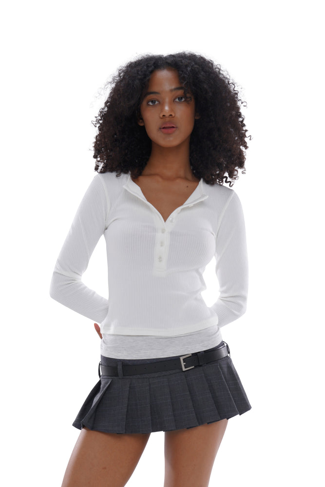 LOW-WAIST PLEATED  MINI SKIRT WITH BELT