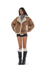 FAUX SHEARLING COAT