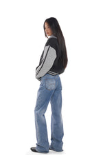 VINTAGE FADED STRAIGHT-LEG JEANS