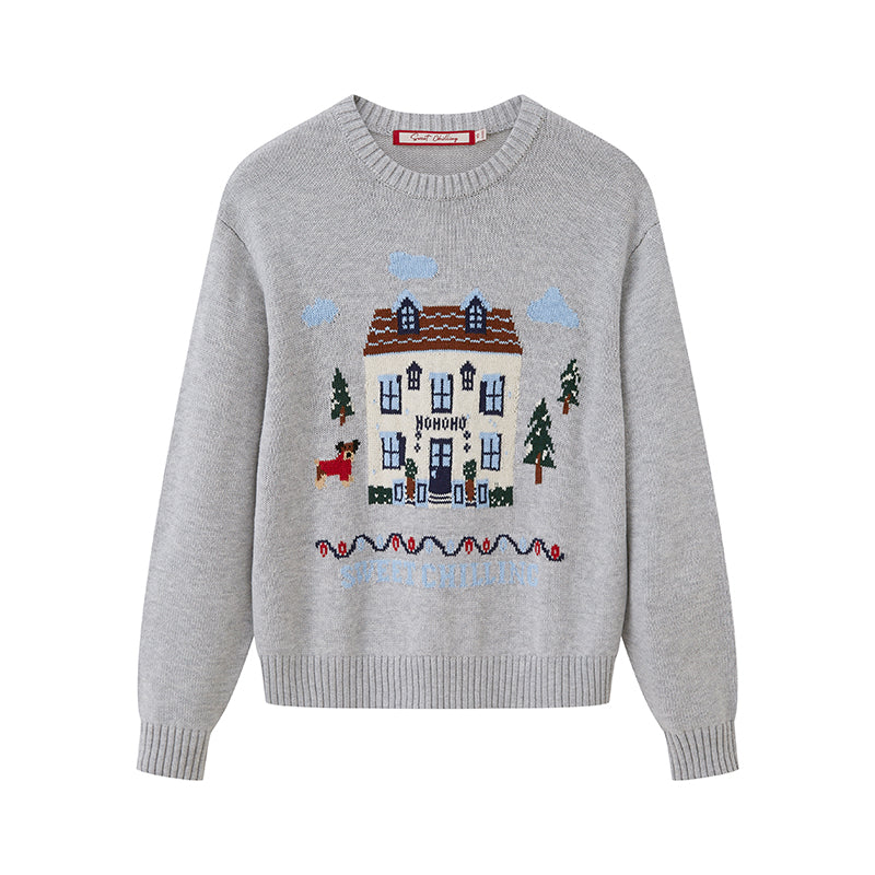 CHRISTMAS CABIN KNIT TOP & SHORTS