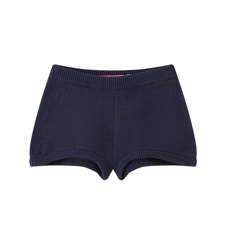 STRIPED DOUBLE-LAYER FLEECE RUGBY JACKET & KNIT SHORTS