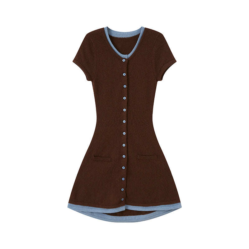 THE LAYERED LOOK KNIT DRESS & SHORTS