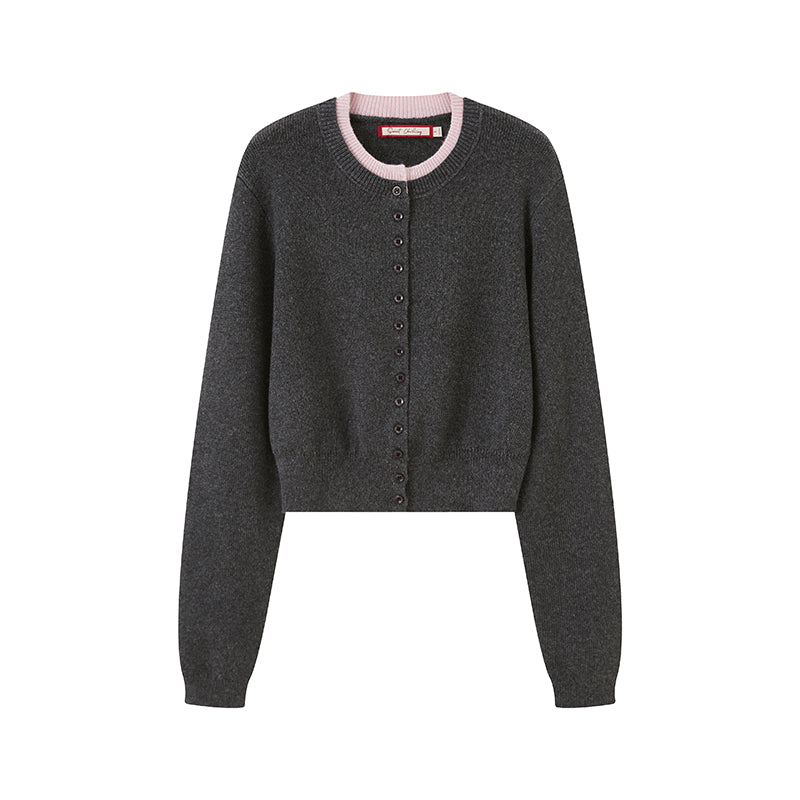 COLOR BLOCK CARDIGAN & KNIT TANK &KNIT  SHORTS