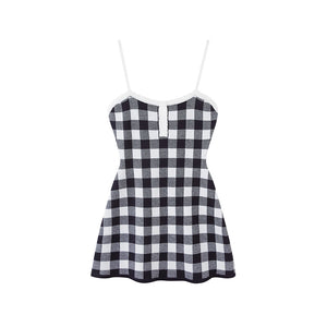 knit cami mini dress GINGHAM Mid Season Sale 26 Markdowns
