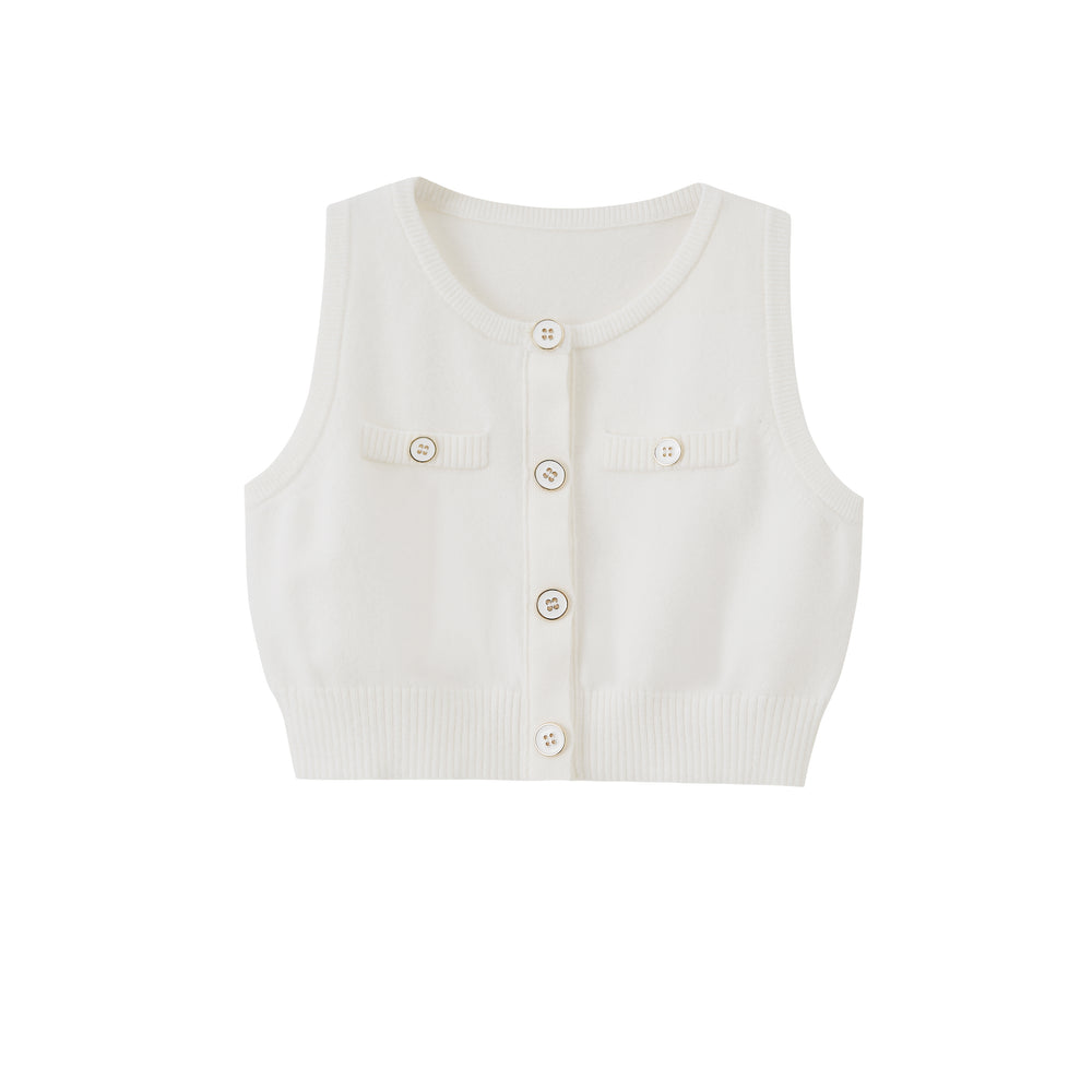 TEXTURED KNIT BOXY JACKET & KNIT SKIRT