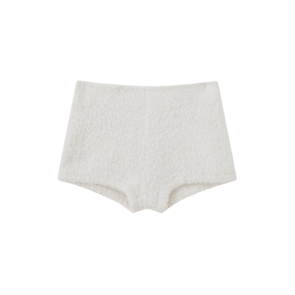 TEXTURED KNIT LONG-SLEEVE DRESS & SHORTS