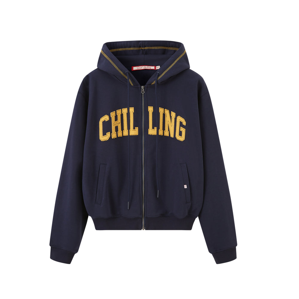 VARSITY LOGO ZIP-UP HOODIE & SWEATPANT