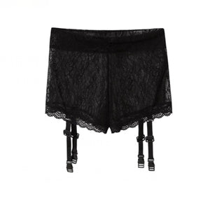 CAMOUFLAGE PRINT A-LINE MINI SKIRT & LACE SHORTS WITH GARTERS Sweet Chilling CAMOUFLAGE PRINT A-LINE MINI SKIRT & LACE SHORTS WITH GARTERS Sweet Chilling