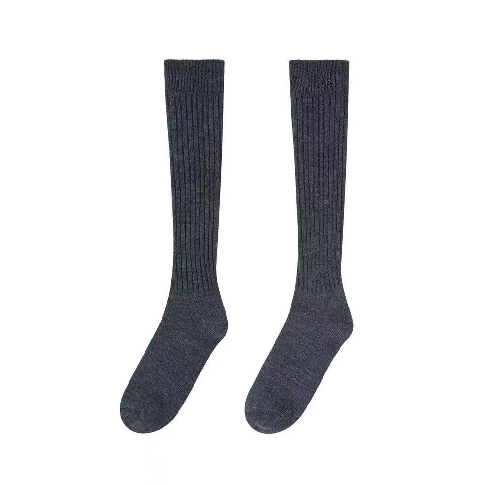 WOOL RIBBED CREW SOCK