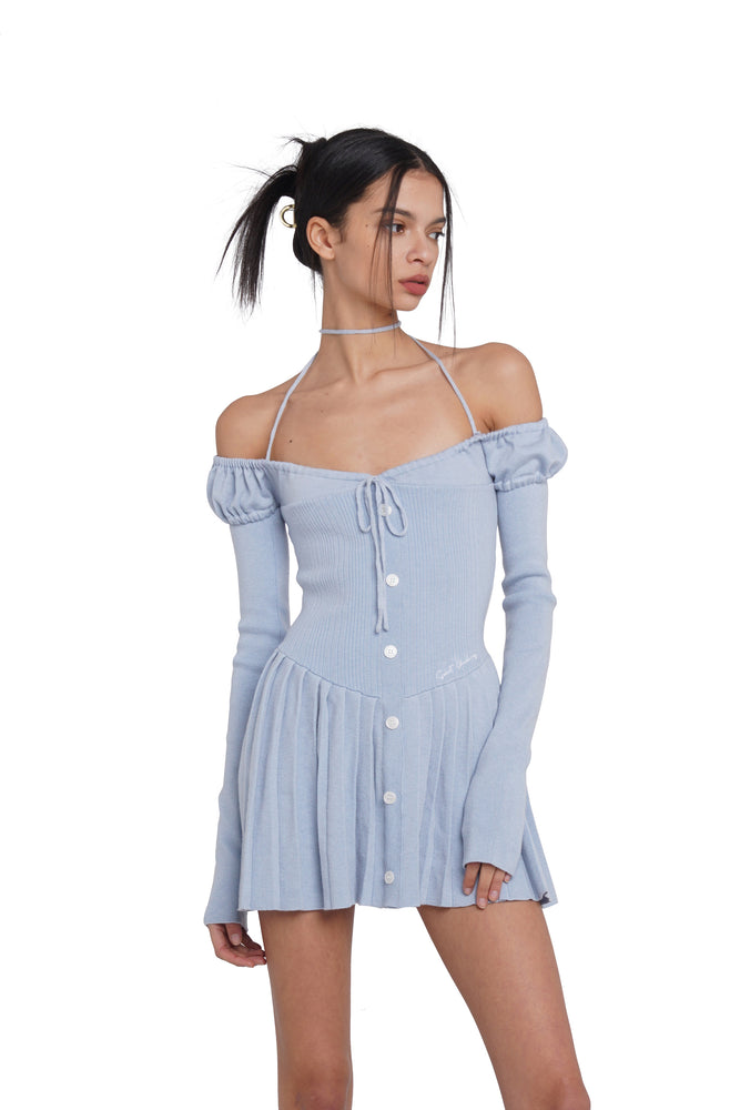 'CUTIE GIRL' SOFT PLEATED DRESS 'CUTIE GIRL' SOFT PLEATED DRESS