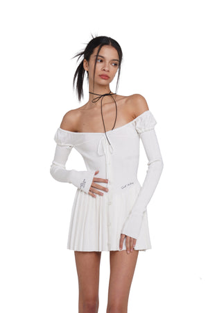 'CUTIE GIRL' SOFT PLEATED DRESS 'CUTIE GIRL' SOFT PLEATED DRESS
