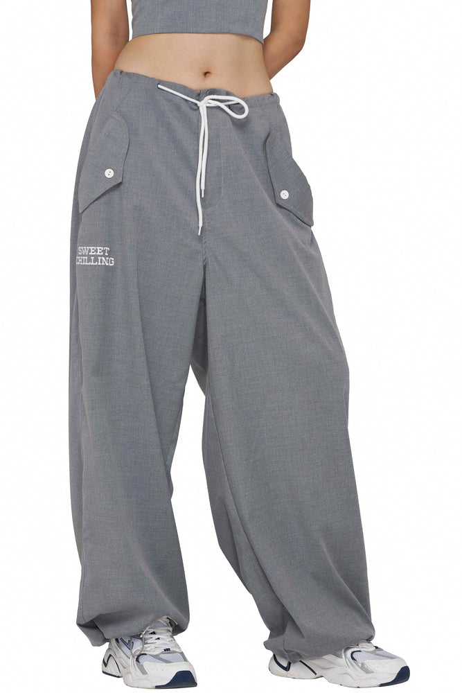 'LOVE THIS WAY' TROUSERS (2 COLORS GREY/NAVY) – Sweet Chilling