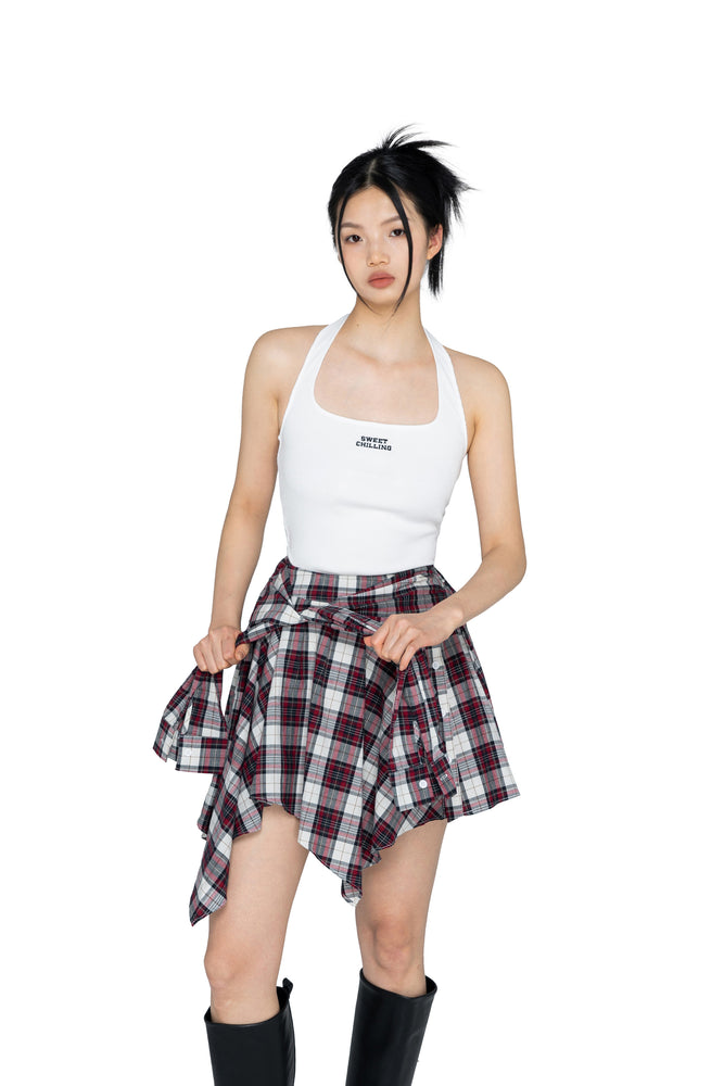 'NOT A CHECK SHIRT' SKIRT